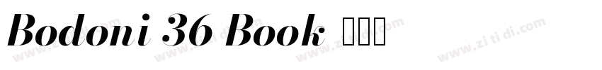Bodoni 36 Book字体转换